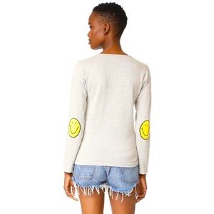 Smiley Face Elbow Detail Sweater